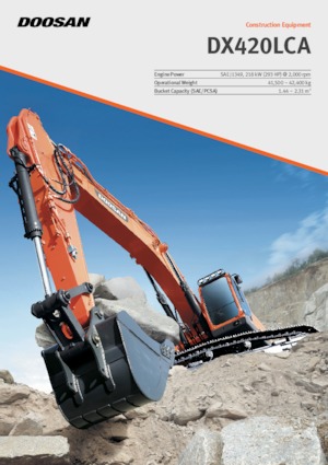 Excavatrice sur chenilles Doosan DX420LCA