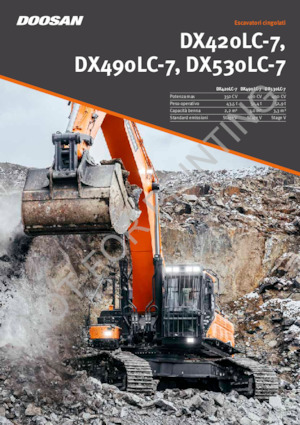 Excavatrice sur chenilles Doosan DX490LC-7