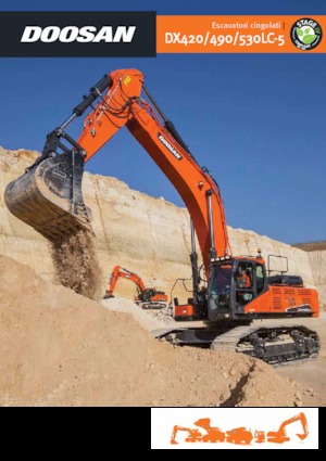 Excavatrice sur chenilles Doosan DX530LC-5