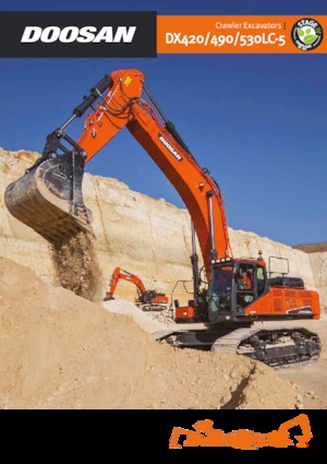 Excavatrice sur chenilles Doosan DX530NLC-5