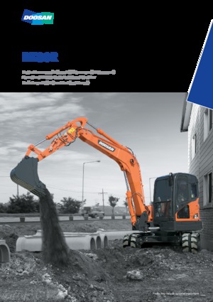 Excavatrice sur chenilles Doosan DX80R