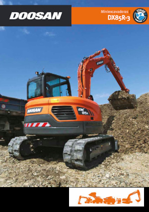 Excavatrice sur chenilles Doosan DX85R-3
