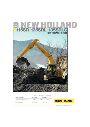 Excavatrice sur chenilles New Holland E 115 SR