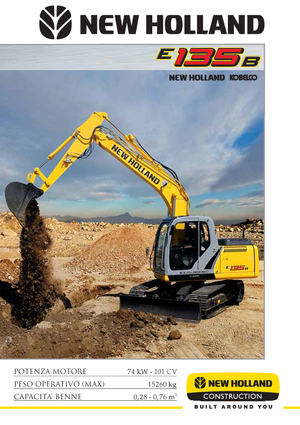 Excavatrice sur chenilles New Holland E135B