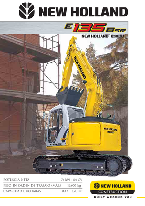 Excavatrice sur chenilles New Holland E 135 B SR
