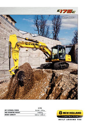 Excavatrice sur chenilles New Holland E175C LC