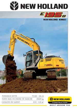 Excavatrice sur chenilles New Holland E 195 B EL