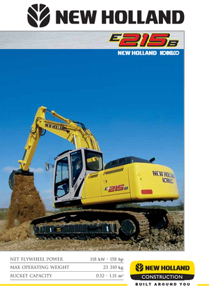 Excavatrice sur chenilles New Holland E 215 B EL