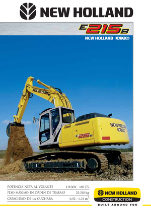 Excavatrice sur chenilles New Holland E 215 B EL