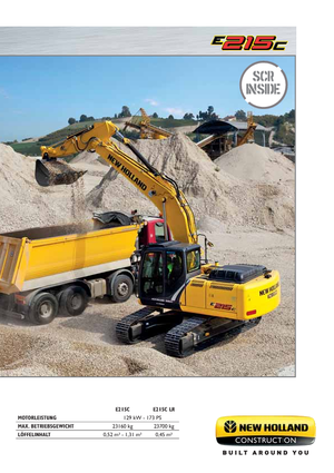 Excavatrice sur chenilles New Holland E215C LC