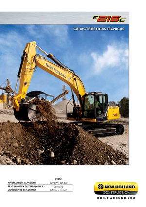 Excavatrice sur chenilles New Holland E215C LC