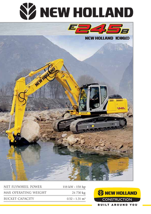 Excavatrice sur chenilles New Holland E 245 B LC