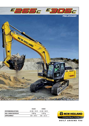 Excavatrice sur chenilles New Holland E305C