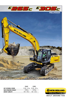 Excavatrice sur chenilles New Holland E305C