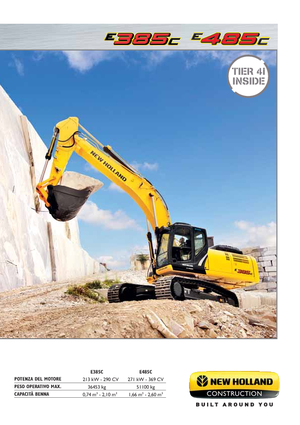 Excavatrice sur chenilles New Holland E385C LC