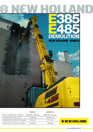 Excavatrice sur chenilles New Holland E 385