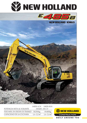 Excavatrice sur chenilles New Holland E 485 B BEH