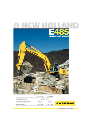 Excavatrice sur chenilles New Holland E 485