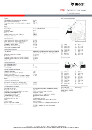 Excavatrice sur chenilles Bobcat E 80