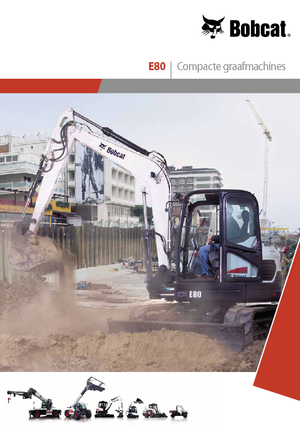 Excavatrice sur chenilles Bobcat E 80