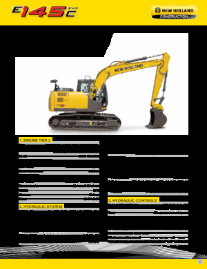 Excavatrice sur chenilles New Holland E145C EVO