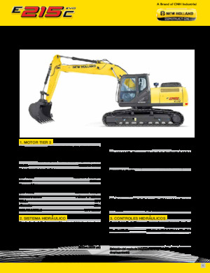 Excavatrice sur chenilles New Holland E215C EVO