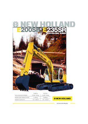Excavatrice sur chenilles New Holland E235SR