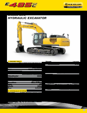 Excavatrice sur chenilles New Holland E485C EVO