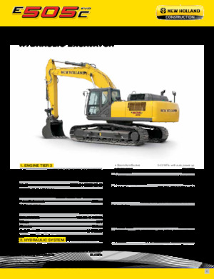Excavatrice sur chenilles New Holland E505C EVO