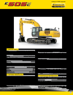 Excavatrice sur chenilles New Holland E505C EVO