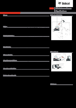 Excavatrice sur chenilles Bobcat E88
