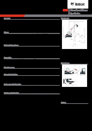 Excavatrice sur chenilles Bobcat E88