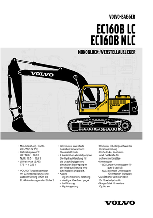 Excavatrice sur chenilles Volvo EC160BNLC