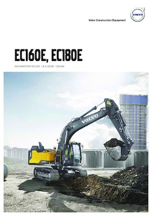 Excavatrice sur chenilles Volvo EC160ENL
