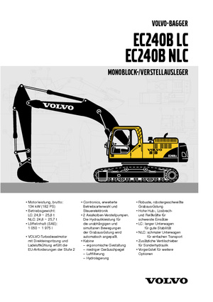 Excavatrice sur chenilles Volvo EC240BLC