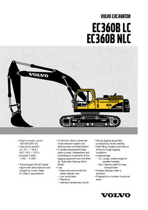 Excavatrice sur chenilles Volvo EC360BLC