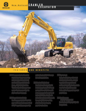 Excavatrice sur chenilles New Holland EC600