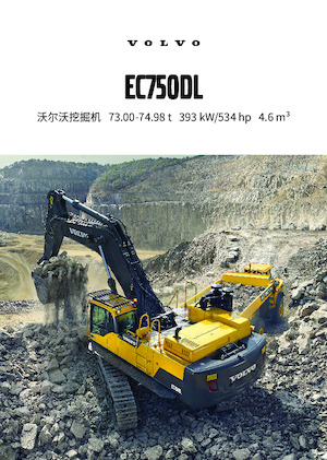 Excavatrice sur chenilles Volvo EC750DL