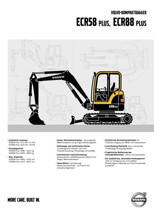 Excavatrice sur chenilles Volvo ECR88