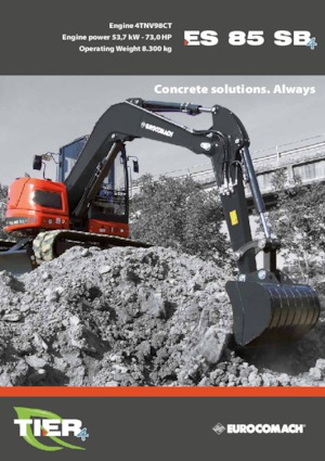 Excavatrice sur chenilles Eurocomach ES 85 SB 4