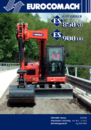 Excavatrice sur chenilles Eurocomach ES 900 UR