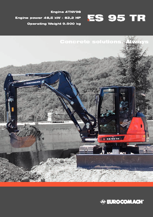 Excavatrice sur chenilles Eurocomach ES 95 TR