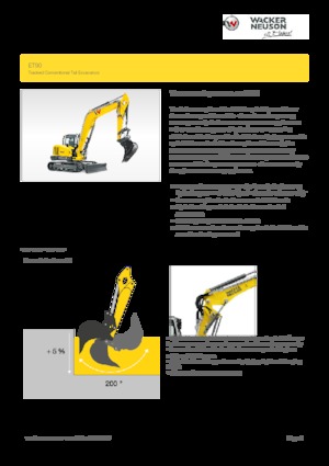 Excavatrice sur chenilles Wacker Neuson ET90