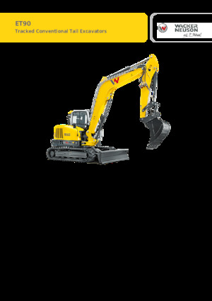 Excavatrice sur chenilles Wacker Neuson ET90