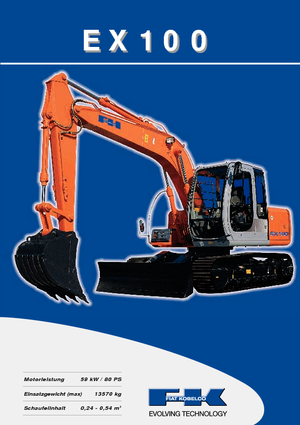 Excavatrice sur chenilles Fiat Kobelco EX 100.5
