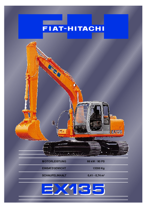 Excavatrice sur chenilles Fiat-Hitachi EX 135