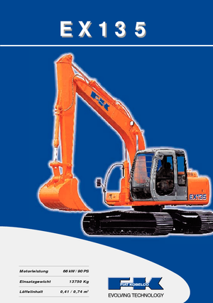 Excavatrice sur chenilles Fiat Kobelco EX 135 T