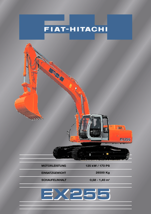 Excavatrice sur chenilles Fiat-Hitachi EX 255