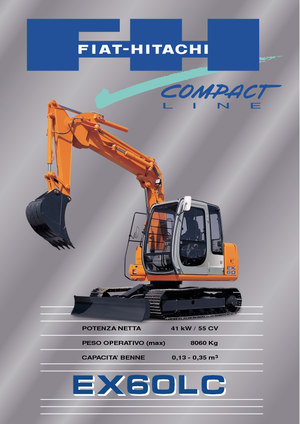 Excavatrice sur chenilles Fiat-Hitachi EX 60 LC 5