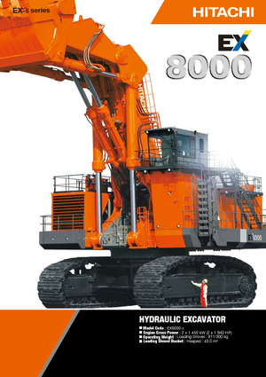 Excavatrice sur chenilles Hitachi EX 8000-5